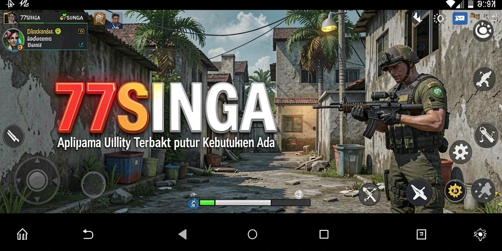 Tampilan utama <strong>77SINGA</strong> dengan berbagai alat Utility yang tersedia.