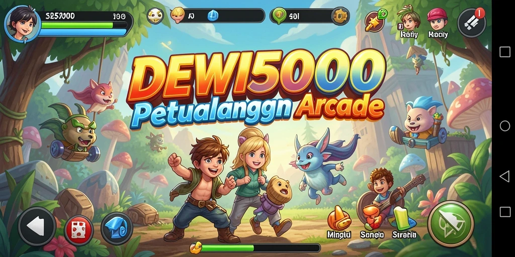 Tangkapan layar DEWI5000 yang menampilkan aksi seru dalam gameplay Arcade.