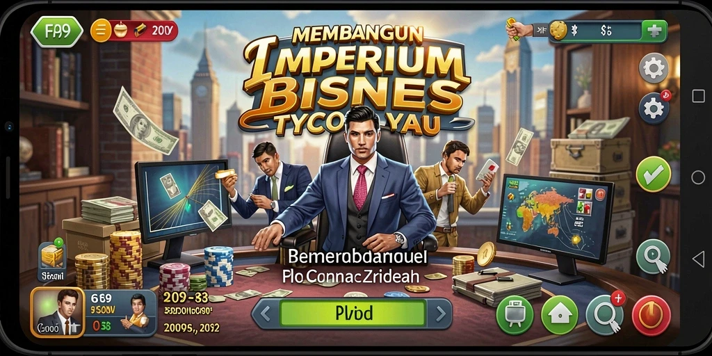 Screenshot utama FA99 menampilkan gameplay Tycoon yang menarik dan dinamis.