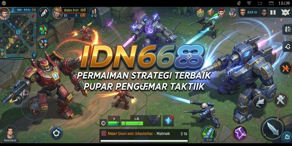 Tampilan gameplay menegangkan dalam IDN668 yang memerlukan strategi matang.