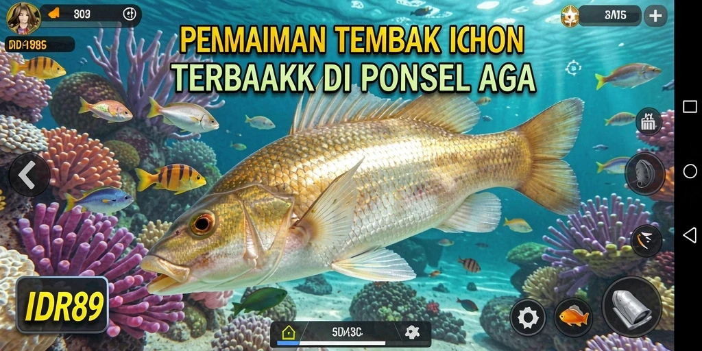 Tampilan gameplay menembak ikan di IDR89 yang seru dan interaktif.