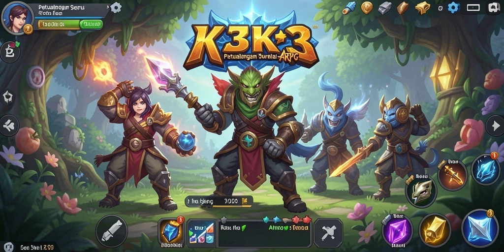 Screenshot gameplay K3K3 menampilkan aksi seru dan grafis menawan.