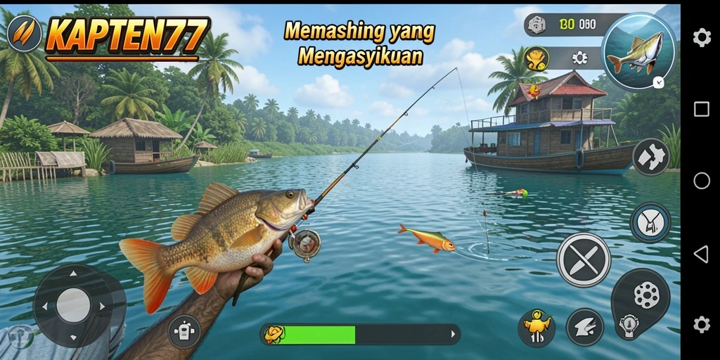 Tangkapan ikan yang menakjubkan dalam KAPTEN77.