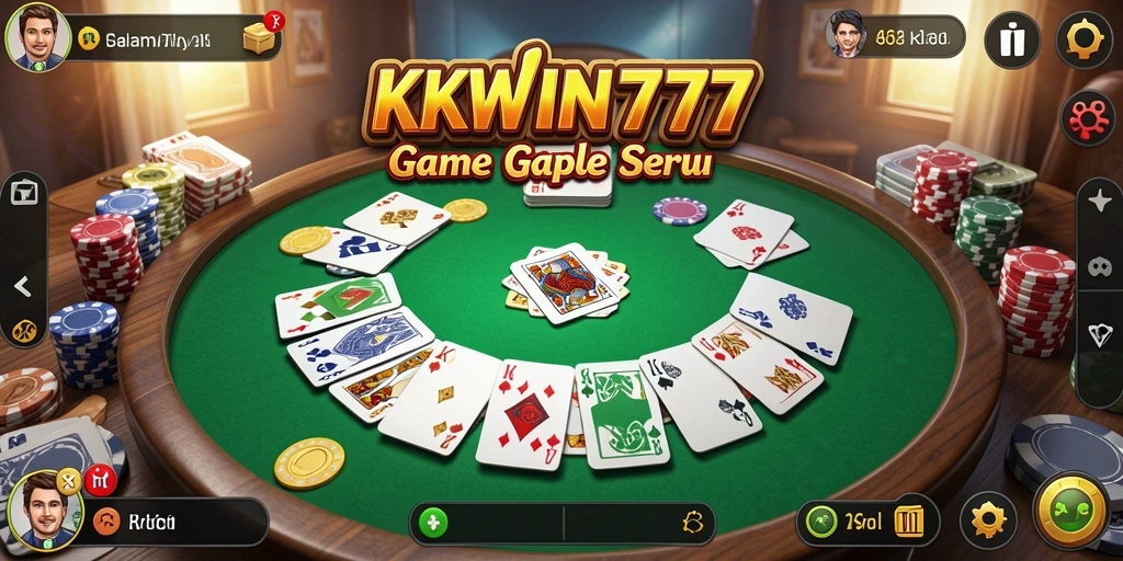 Tampilan gameplay Gaple yang menarik di KKWIN777.