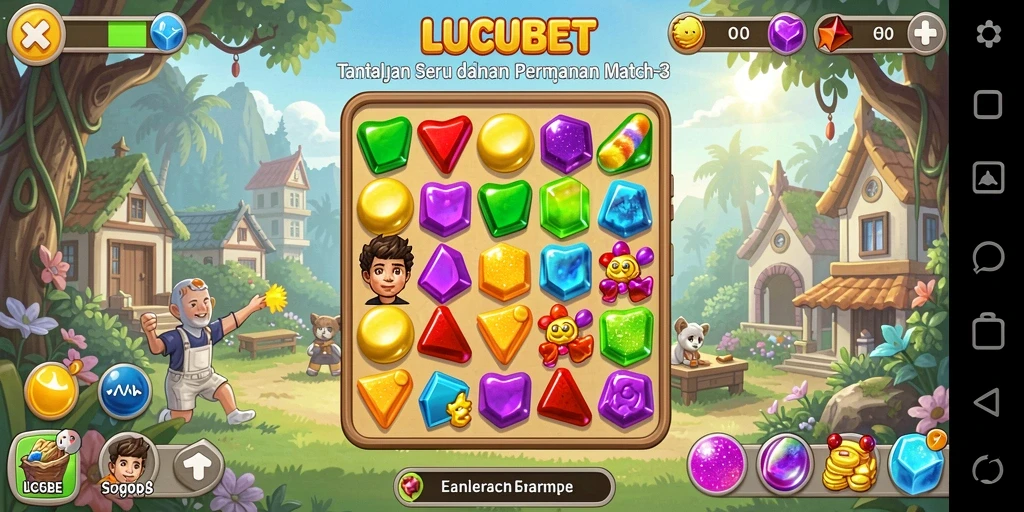 Tampilan gameplay LUCUBET yang seru dan menantang.