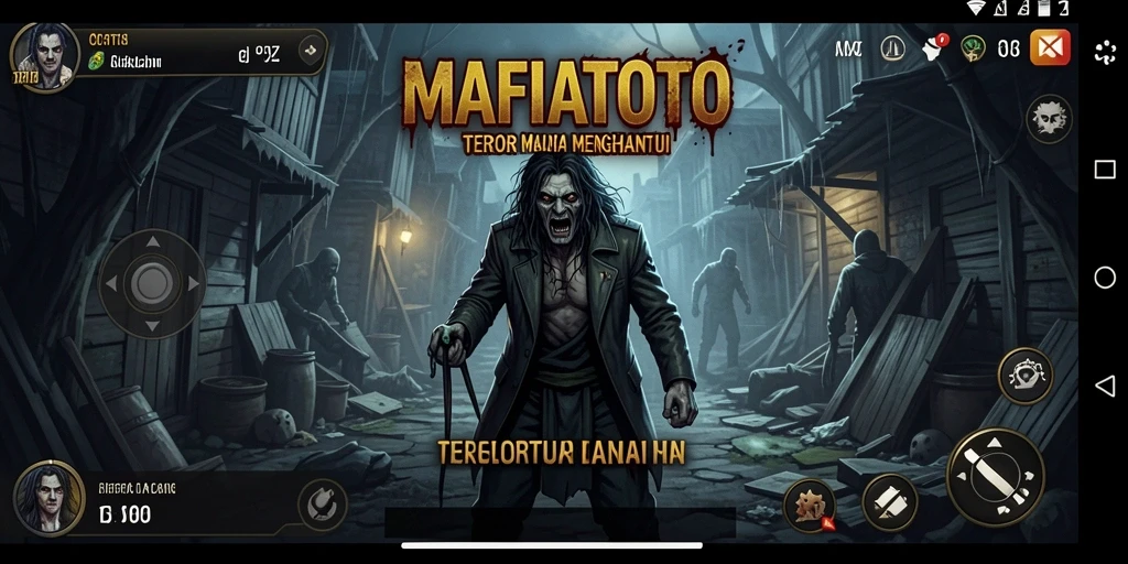 Tangkapan layar MAFIATOTO dengan suasana menegangkan dan gameplay yang mencekam.