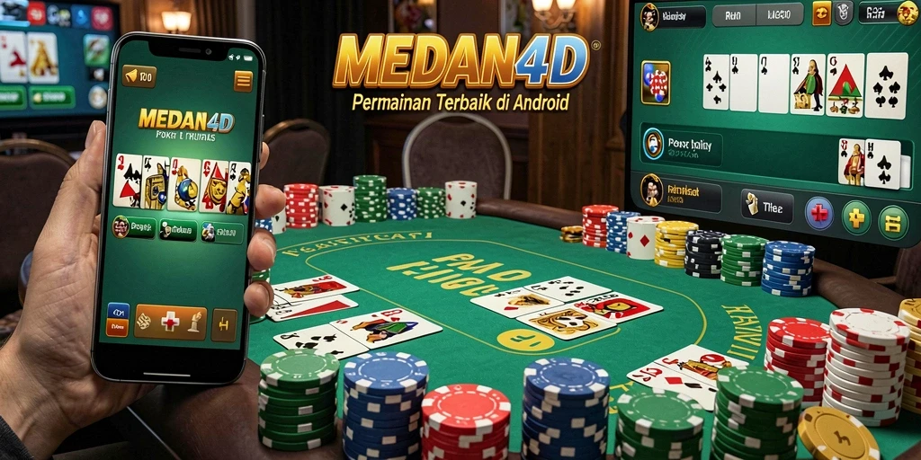 Tampilan screenshot gameplay MEDAN4D yang menampilkan aksi Poker seru.