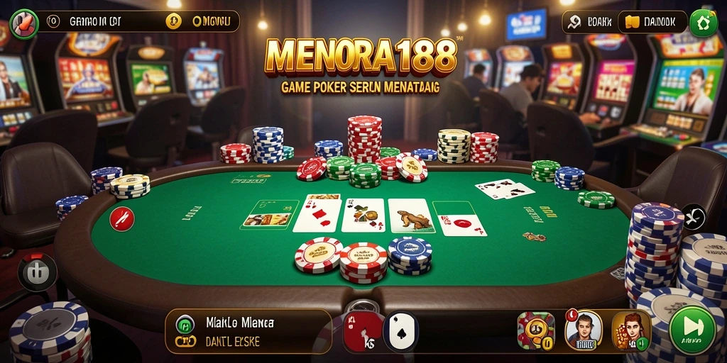 Tampilan menarik dari gameplay MENARA188 yang penuh aksi poker.