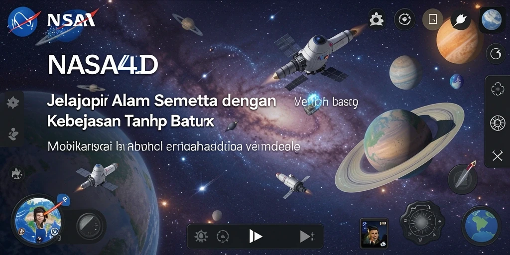 Screenshot gameplay Open World di NASA4D memperlihatkan petualangan luar angkasa yang mendebarkan.