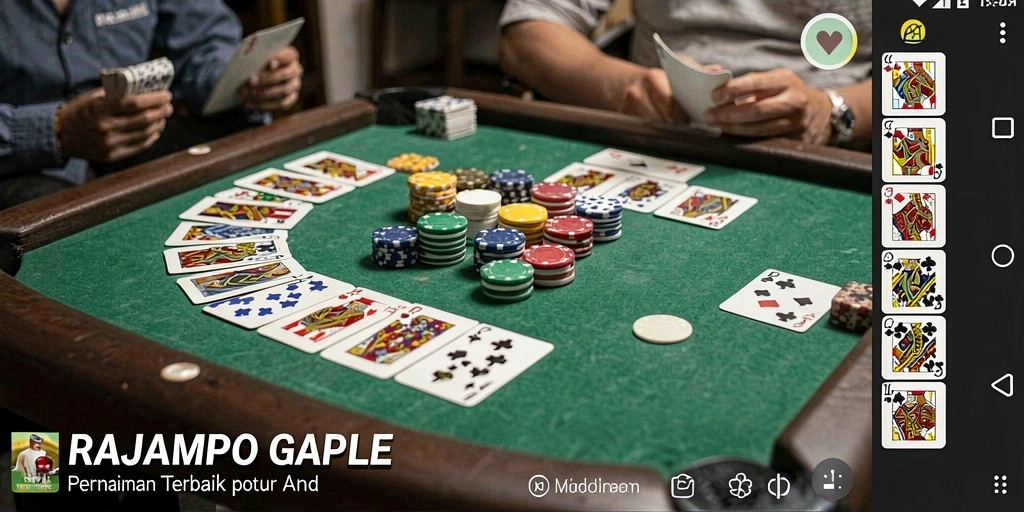 Screenshot gameplay Gaple yang menarik dan penuh aksi di RAJAMPO.