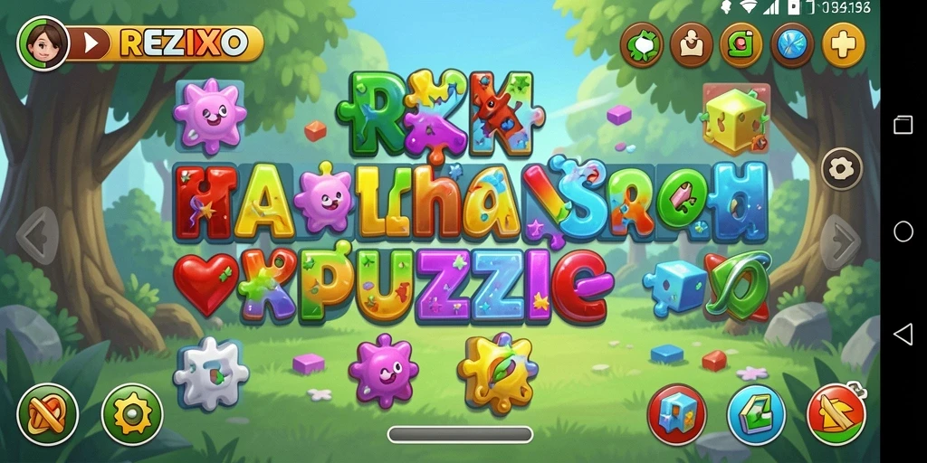 Tampilan gameplay REZIXO yang menantang dan seru.