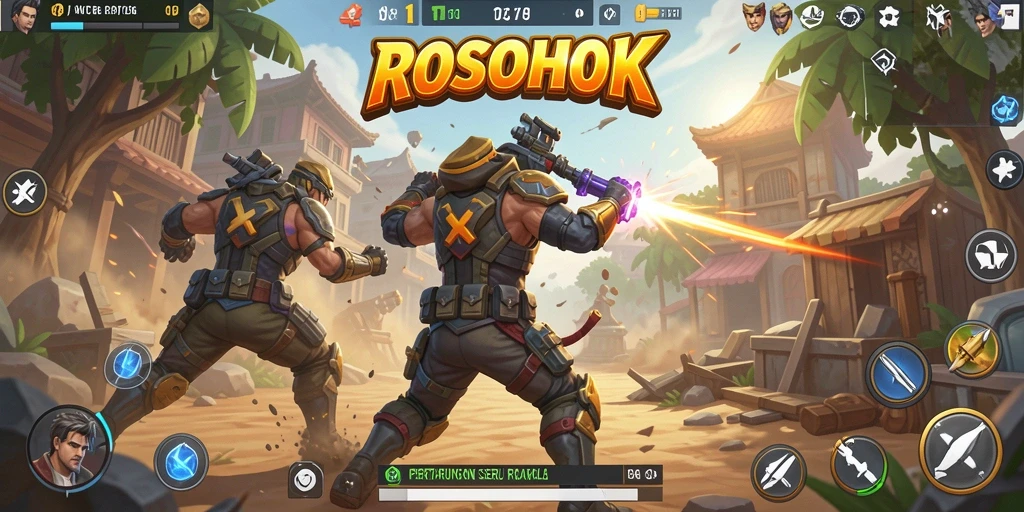 Gameplay seru dan mendebarkan dalam ROSOHOKI.