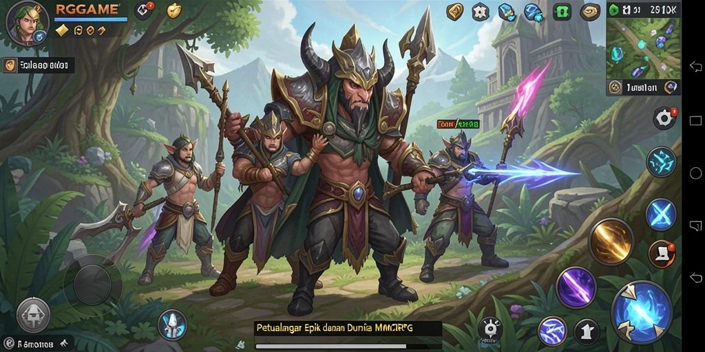 Screenshot gameplay RPGAME menampilkan aksi seru di dunia MMORPG.