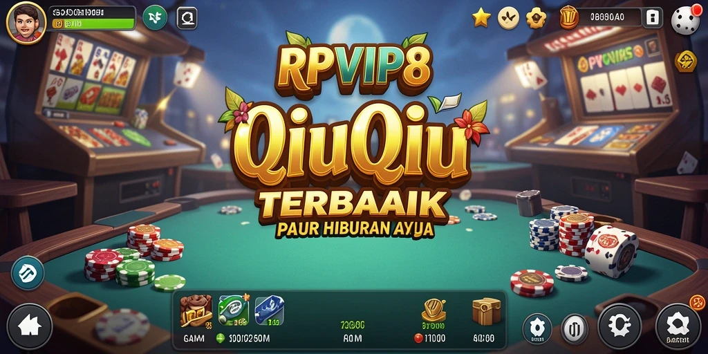 Screenshot RPVIP8 menampilkan aksi seru dalam permainan QiuQiu.
