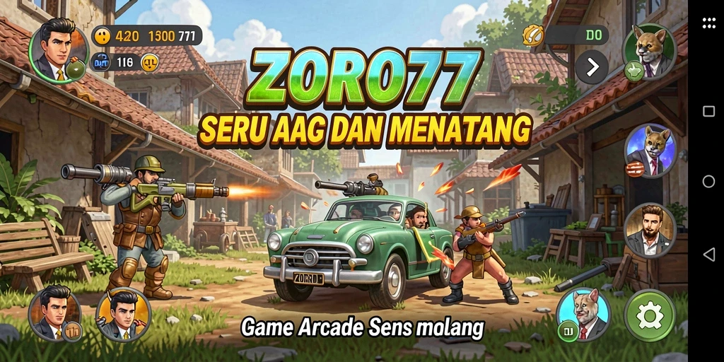 Tampilan gameplay seru dan penuh aksi dari ZORO77.