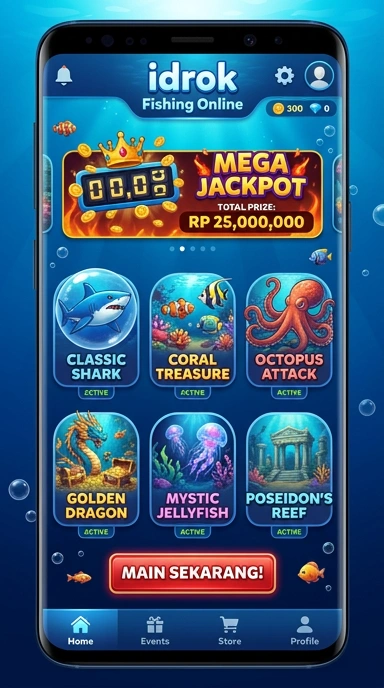 Tampilan antarmuka aplikasi idrok yang menarik.